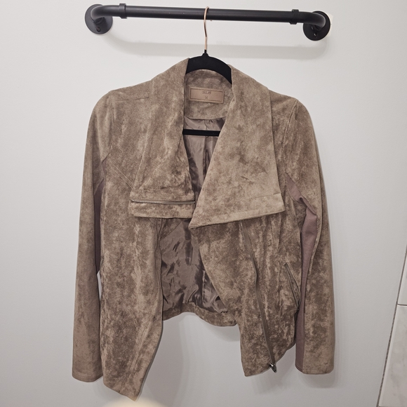 Sl8 Jackets & Blazers - Women's Taupe Teddy Jacket